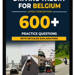 600+ Belgian Driving Theory Practice Questions eBook in English — Category B Exam