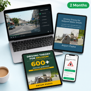 Study Bundle 2 Month Access — Belgian driving theory video lessons and both eBooks