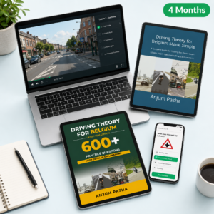 Study Bundle 4 Month Access — Belgian driving theory video lessons and both eBooks